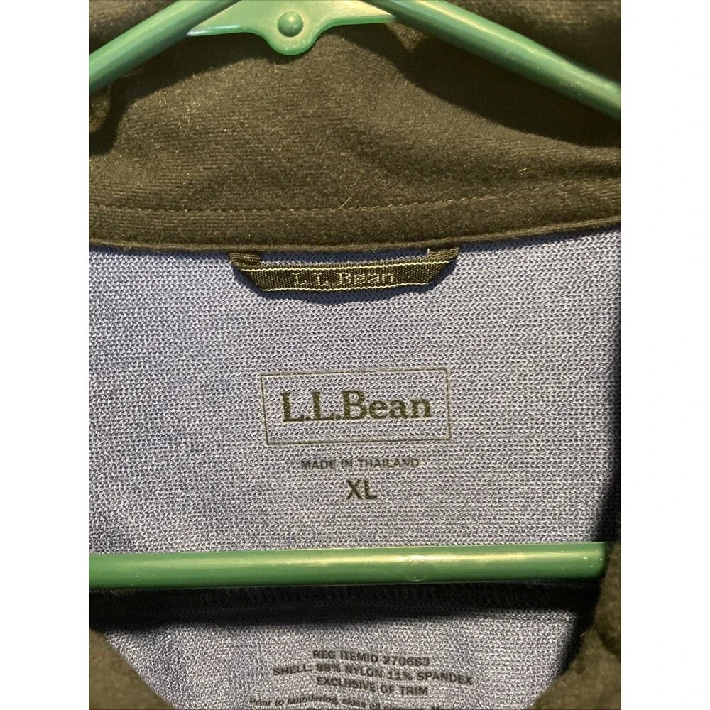 L.L. Bean Mens Jacket XL Blue And Black